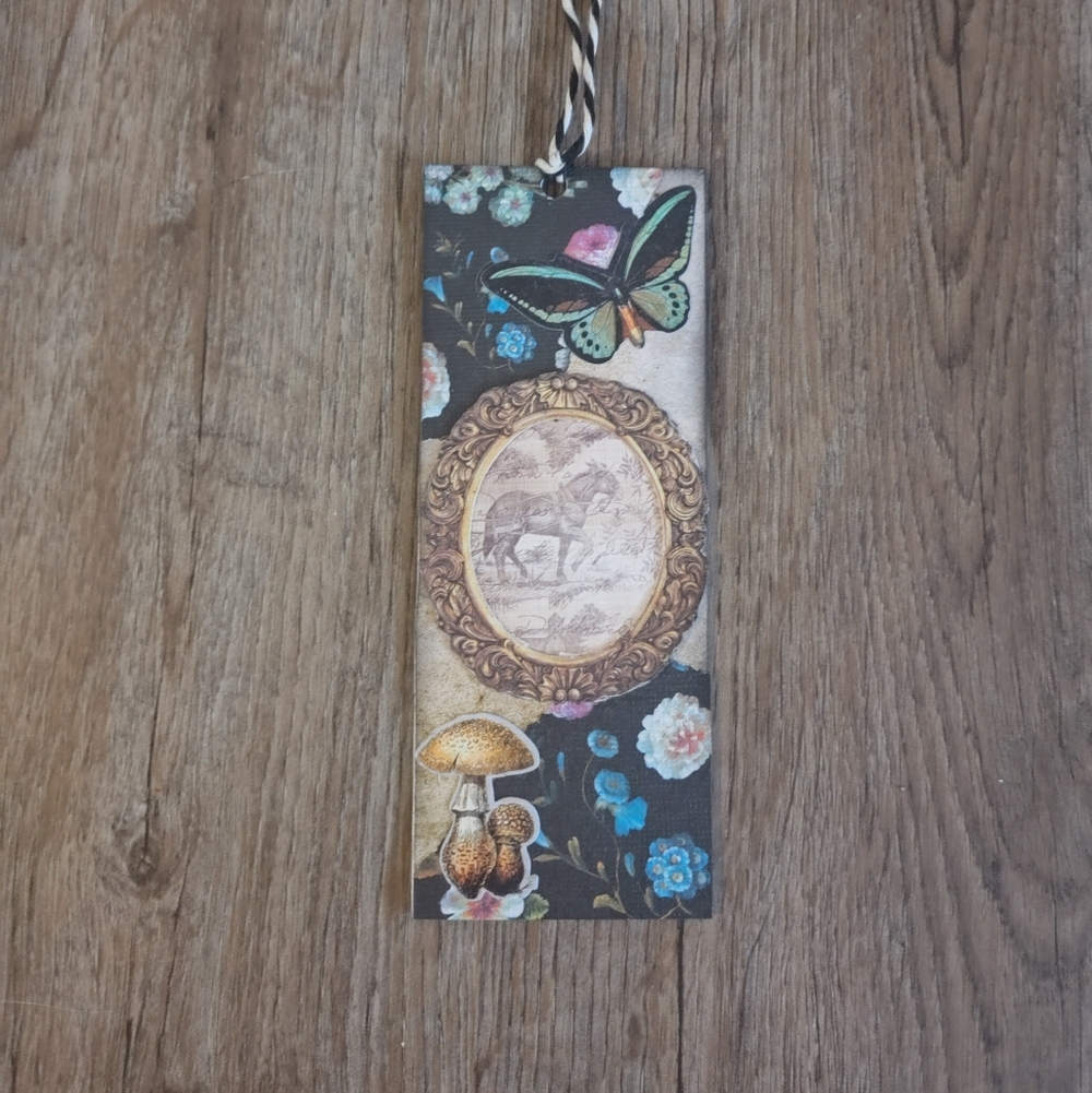 Floral and Butterfly Bookmark
